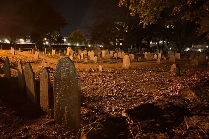 A Ghost Hunting Tour Specters and Apparitions in Salem - Using ghost equipment at Howard Street Cemetery