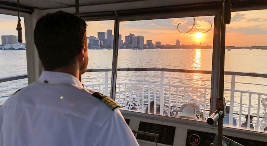 Boston: Boston Harbor Sunset Cruise - Sunset, city lights, and the final return