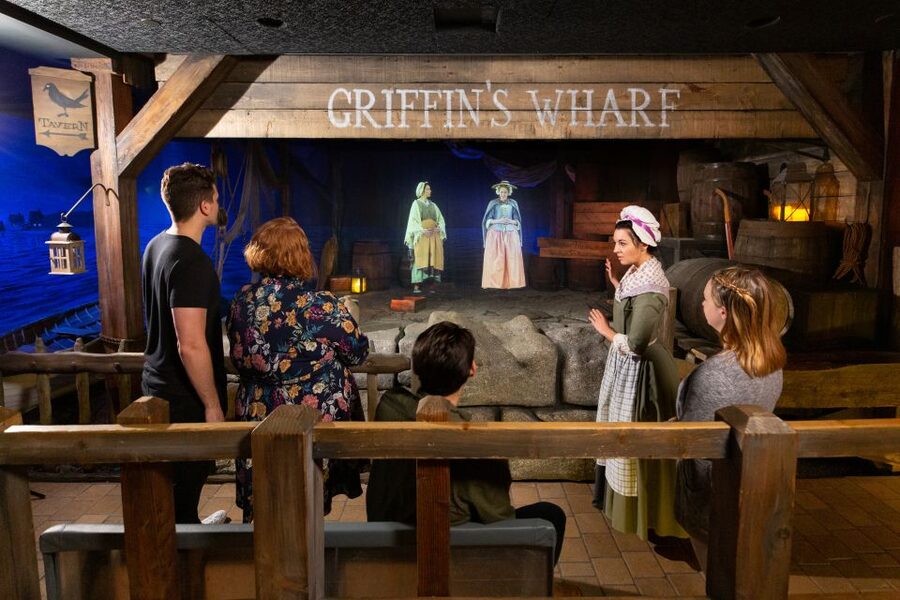 Boston: Boston Tea Party Ships and Museum Interactive Tour - The wraparound theater brings the conflict forward