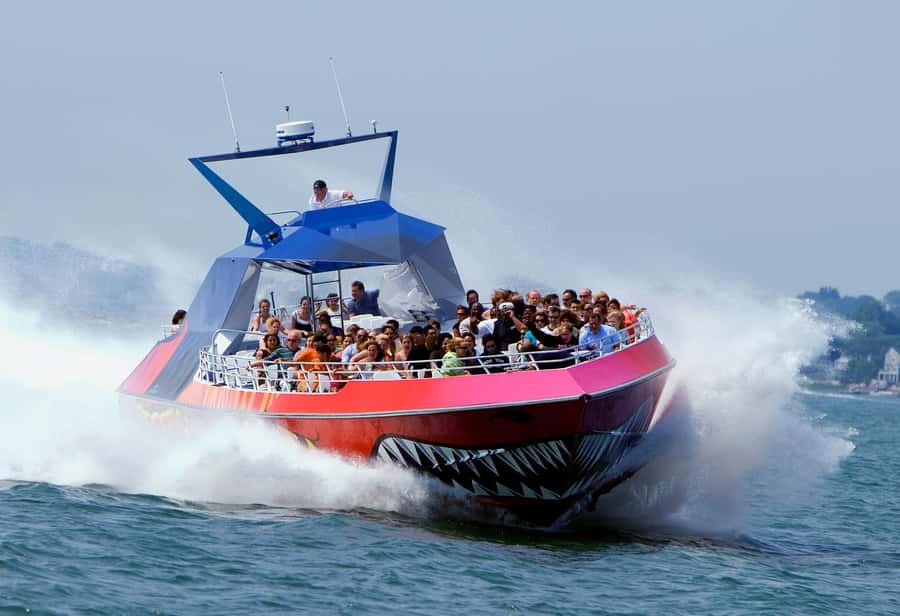 Boston: City Cruises Harbor Codzilla High Speed Thrill Boat - The first burst of speed