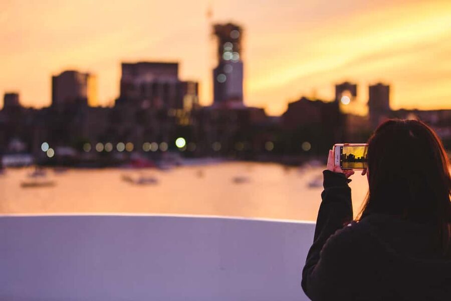 Boston: City Cruises Sunset Skyline Cruise with Commentary - Boston Harbor at the hour when the city changes