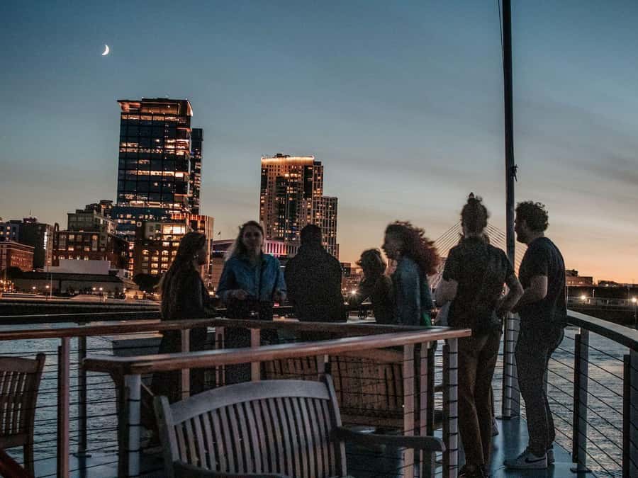 Boston: City Lights Sightseeing Cruise on Classic Boat - Rowes Wharf makes the start fairly easy