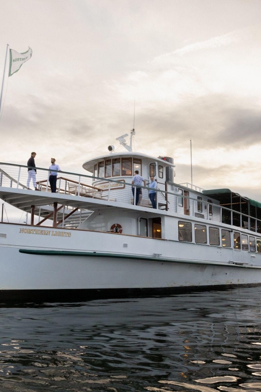 Boston: Cocoa and Carols Holiday Cruise - A warm seat inside the grand salon