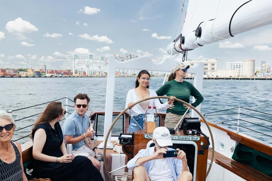 Boston: Downtown Harbor Sailing Cruise - The Boston Fish Pier and working waterfront