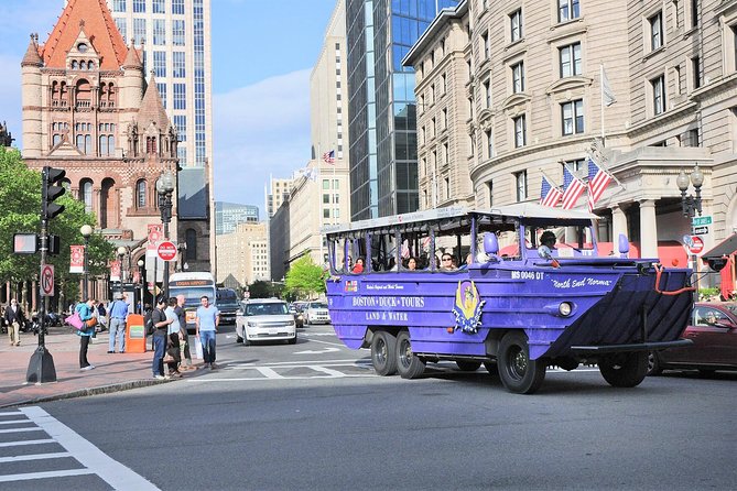 Boston Duck Boat Sightseeing City Tour with Cruise Along Charles River - Practical limits you should understand