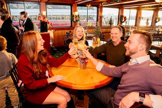 Boston Harbor Holiday Brunch Cruise - Holiday decorations, music, and the mood onboard