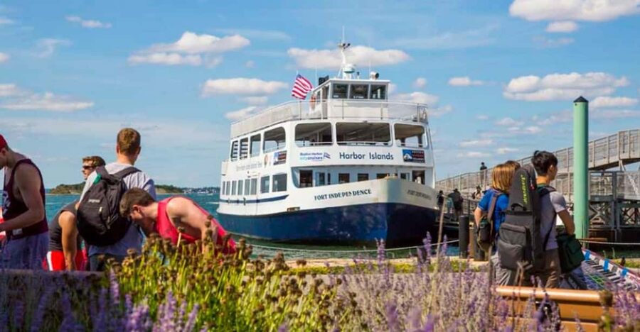 Boston Harbor Islands Ferry - Leaving Long Wharf for the Harbor Islands