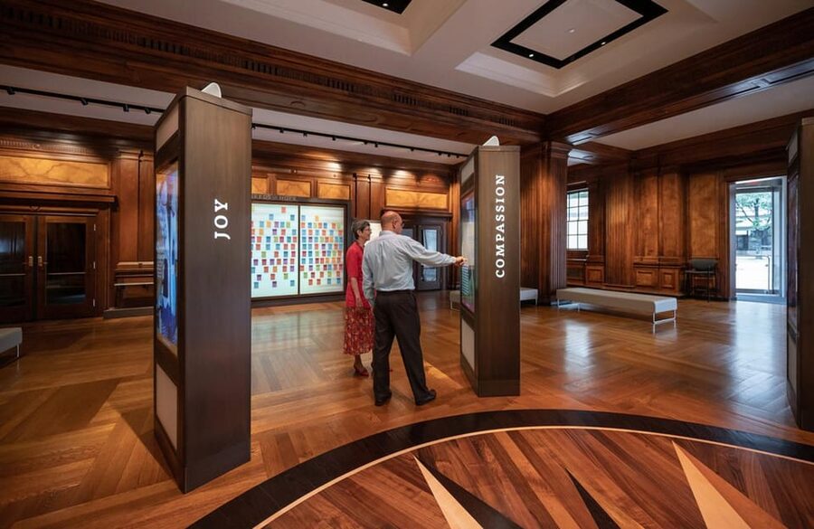 Boston: Mapparium® globe + How Do You See the World?™ - Our World: Mapping Progress after 1935