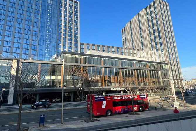 Boston Sightseeing Single Ride Pass With Double Decker Tour Bus - Back Bay, Copley Square, and the library