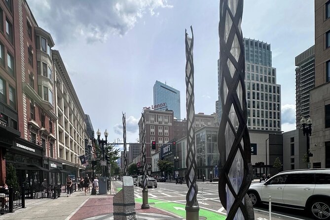Boston Strong Sports Walking Tour - Crossing the official Boston Marathon finish line