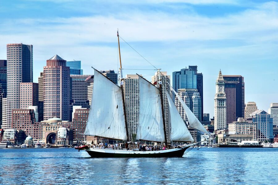Boston: Sunset Tall Ship Harbor Cruise - The best views, and where to stand