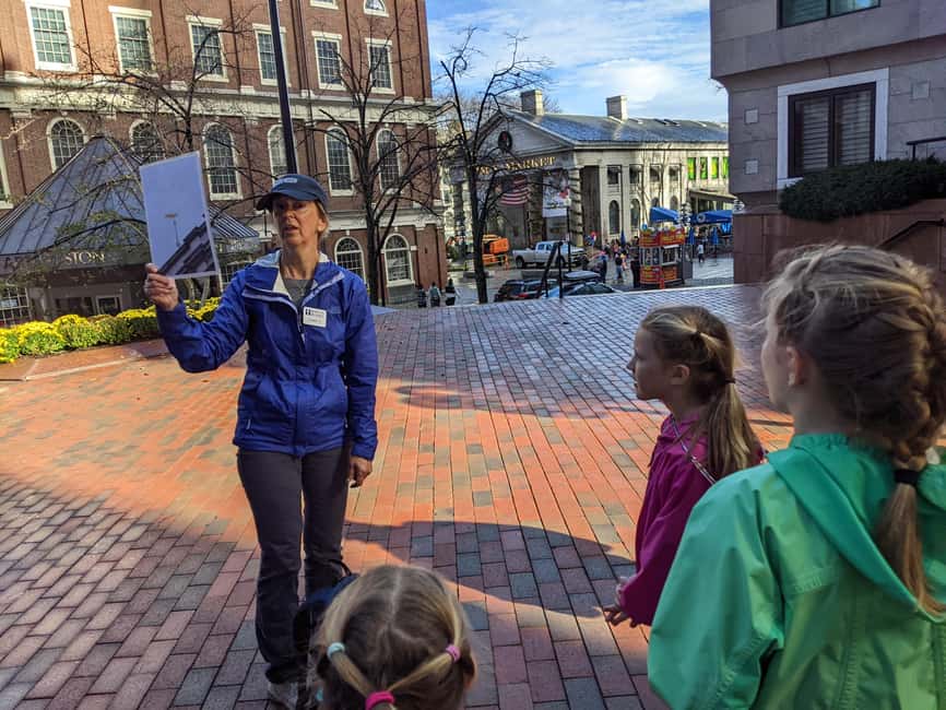 Boston Walking Tour for Children - Meeting at Faneuil Hall and the Samuel Adams statue