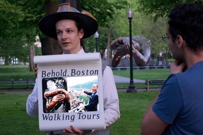 Building Blocks of Boston : Downtown Walking Tour - Civil War symbols with a Back Bay view
