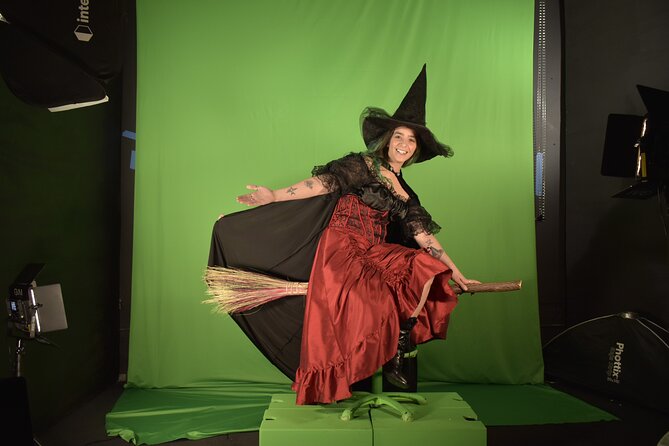 Magick Broom Costume Photography - Green Screen Technology - Choosing your witch costume