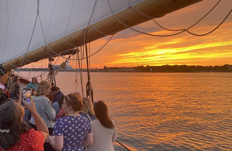 Salem: Historic Schooner Sailing Cruise - Boarding the Schooner Fame at Pickering Wharf