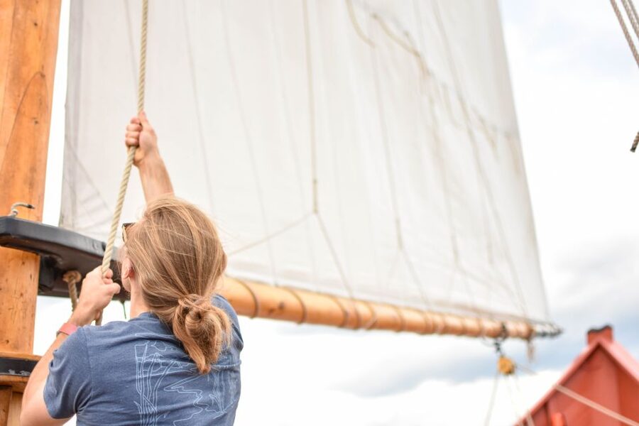 Salem: Historic Schooner Sailing Cruise - Salem Sound, seen from the deck