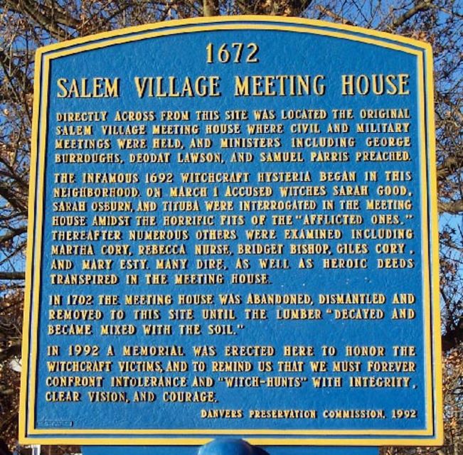 Salem Village Witch Hunt Walking Tour - The parsonage remains and the first fits