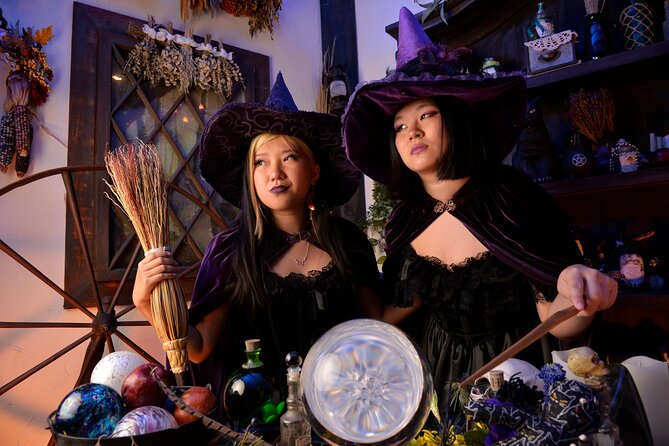 Witch Costume Photo Shoot - Witch Cottage theatrical set - Key points to know before you book