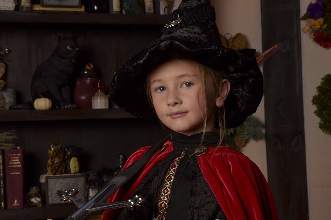 Witch Costume Photo Shoot - Witch Cottage theatrical set - Working with the photographer for 20 minutes or so